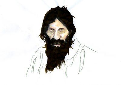 Porträt von Grigori Jefimowitsch Rasputin von Alessandro Lonati