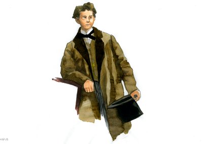 Porträt von Ludwig II. von Bayern (Ludwig Otto Friedrich Wilhelm von Wittelsbach) von Alessandro Lonati