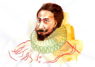 Porträt von Miguel de Cervantes Saavedra (1547-1616) von Alessandro Lonati