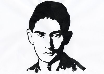 Porträt des Prager Schriftstellers Franz Kafka (1883-1924) von Alessandro Lonati