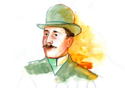 Porträt des Dichters Guillaume Apollinaire (1880-1918) von Alessandro Lonati