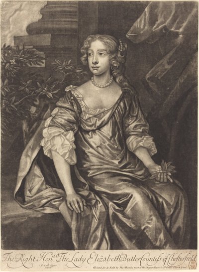 Die ehrenwerte Lady Elizabeth Butler, Gräfin von Chesterfield von Alexander Browne after Sir Peter Lely