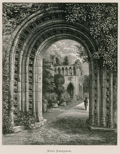 Dryburgh Abbey, Westlicher Eingang von Alexander Francis Lydon