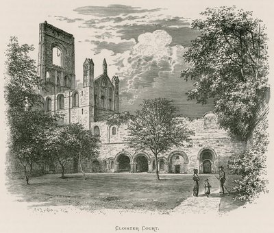 Kirkstall Abbey, Kreuzganghof von Alexander Francis Lydon