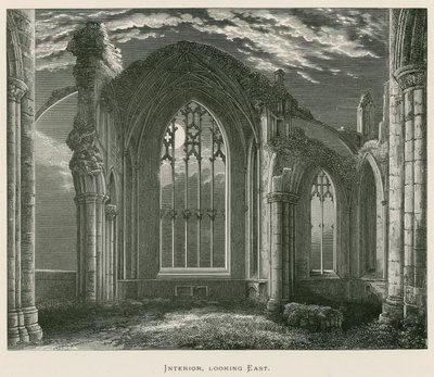 Melrose Abbey, Innenansicht, Blick nach Osten von Alexander Francis Lydon