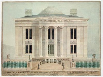 Residenz von John Cox Stevens, New York City von Alexander Jackson Davis