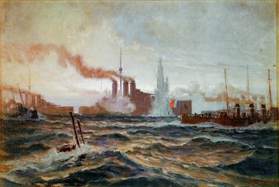 Ein österreichisches U-Boot unter dem Kommando von Lt. Lerch zerstört eine französische Flottille in der Adria von Alexander Kirchner