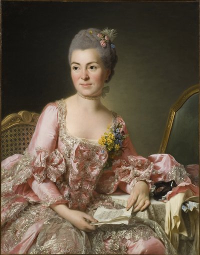 Porträt von Marie-Suzanne Giroust, Madame Roslin 1734-1772, 1770 von Alexander Roslin