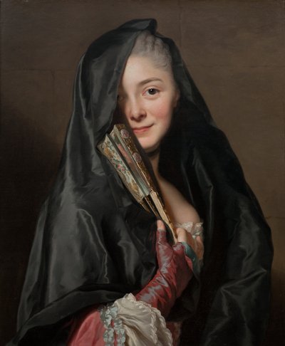 Die Dame mit dem Schleier. Die Frau des Künstlers Marie Suzanne Giroust von Alexander Roslin