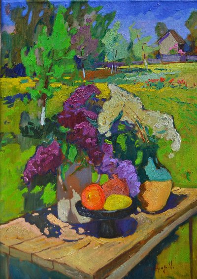 Sonniger Fliedergarten Stillleben von Alexander Shandor