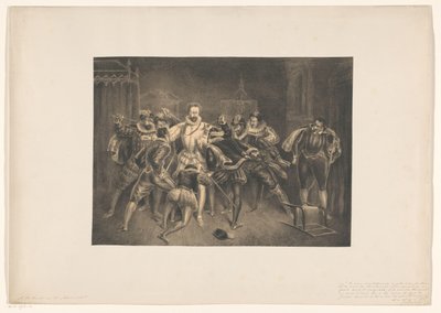 Mord an Heinrich von Guise von Alexander Ver Huell (signed by artist)