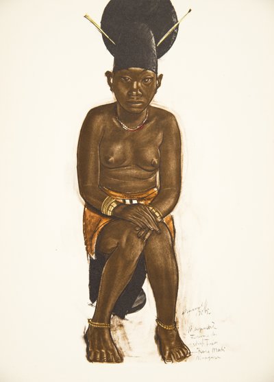 Napudre, Frau von Tuba (Niangara) Haut Ouelle, aus Dessins et Peintures d