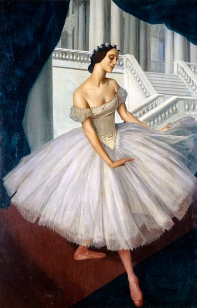 Porträt der Ballerina Anna Pawlowa 1881-1931, 1924 von Alexander Yevgenyevich Yakovlev