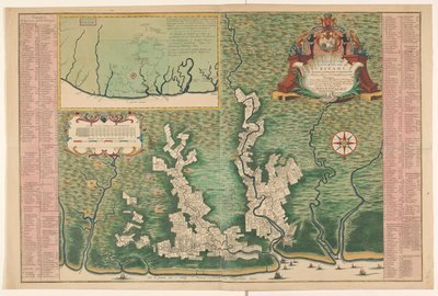 Allgemeine Karte von Suriname von Alexander de Lavaux