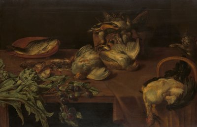 Stillleben mit Fisch, Hummer und Austern von Alexander van Adriaenssen