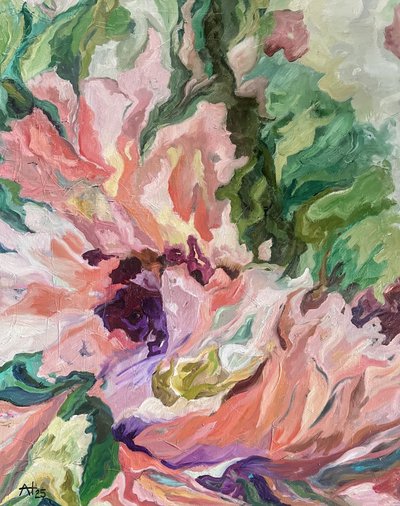 Lebhaftes florales Abstrakt von Alexandra Higgins