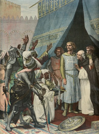 Heiliger Ludwig in Jerusalem (Gravur) von Alexandre (after) Cabanel