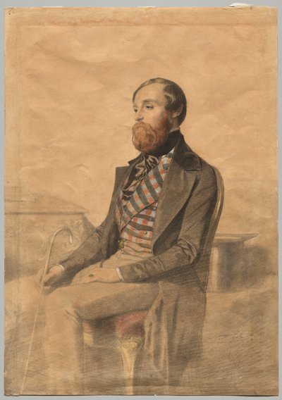 Porträt von Alfred de Musset (1810-1857) von Alexandre Bida