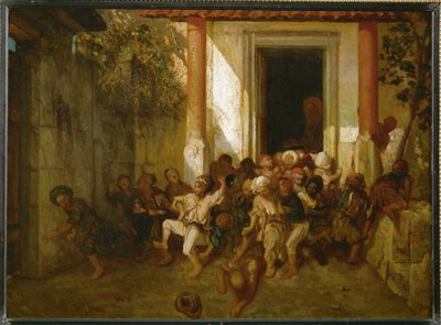 Türkische Schule von Alexandre Gabriel Decamps