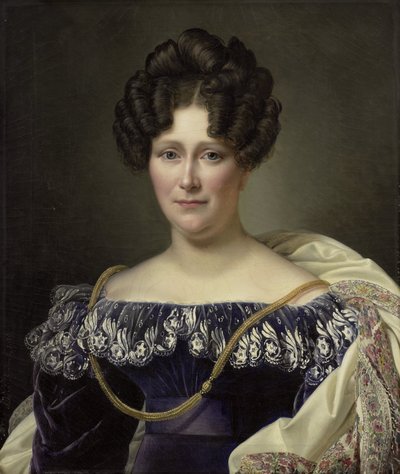 Johanna Henriette Engelen, zweite Frau von Daniel Francis Schas (1789-1878) von Alexandre Jean Dubois Drahonet (signed by artist)