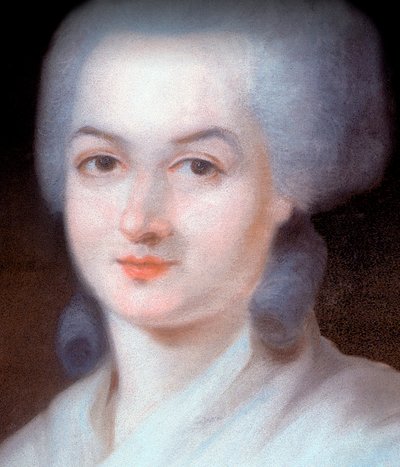 Detail des Porträts von Olympe de Gouges von Alexandre Kucharski