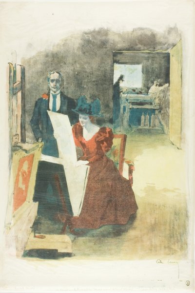 Umschlag für das Portfolio, Die Maler-Lithographen (Les Peintres Lithographes) von Alexandre Lunois