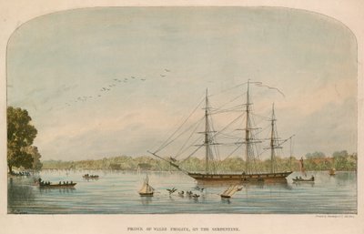 Fregatte Prince of Wales auf der Serpentine von Alexandre le Bihan
