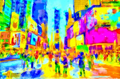 Ultraviolette Stadt, 2020 von Alexei Makhov