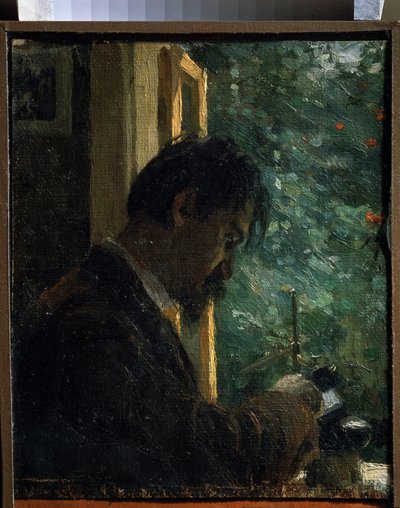 Der Graveur Wassili Mate bei der Arbeit von Alexej von Jawlensky