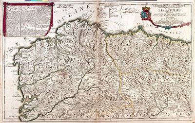 Südportugal, Galicien und Asturien von Alexis Hubert Jaillot