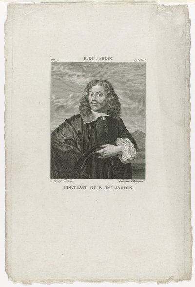 Porträt von Karel Dujardin Portrait de K. Du Jardin (Titel auf dem Objekt) Galerie du Musée Napoléon (Serientitel) von Alexis Chataigner