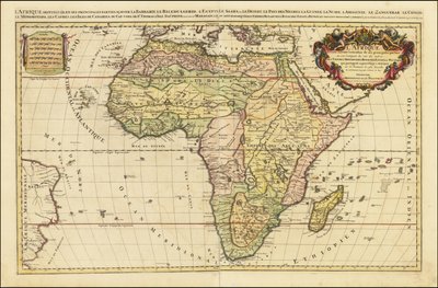 Karte von Afrika 1692 von Alexis-Hubert Jaillot von Alexis Hubert Jaillot