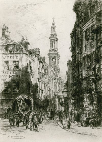 Drury Lane, London von Alfred-Louis Brunet-Debaines