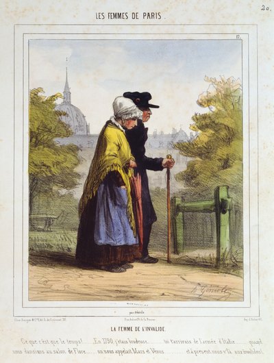 Die Frau der Invaliden, aus Les Femmes de Paris von Alfred Andre Geniole