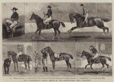 Das anglo-mexikanische Reitturnier in der Agricultural Hall, Islington von Alfred Chantrey Corbould
