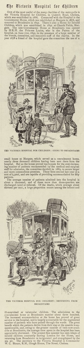 Das Victoria-Kinderkrankenhaus von Alfred Chantrey Corbould
