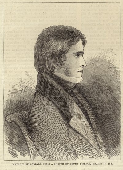 Porträt von Thomas Carlyle von Alfred Comte d
