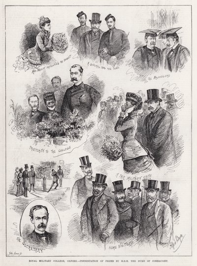 Royal Military College, Oxford, Preisverleihung durch HRH den Herzog von Connaught von Alfred Gish Bryan