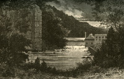 Der Passaic unterhalb der Wasserfälle, 1874 von Alfred Harral