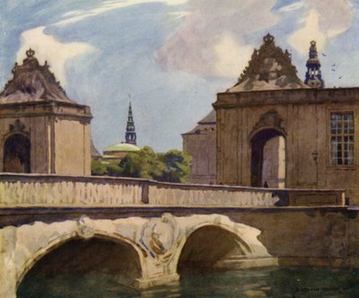 Dänemark: Kopenhagen, Die Marmorbrücke von Alfred Heaton Cooper