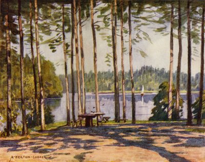 Dänemark: Gribskov, Der Königspavillonsee von Alfred Heaton Cooper