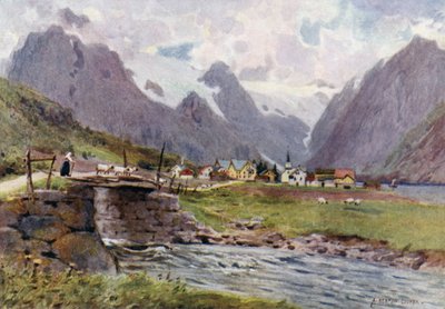 Fjaerland, Sognefjord von Alfred Heaton Cooper