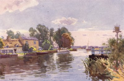 Horning Fähre, an der Bure, Norfolk von Alfred Heaton Cooper