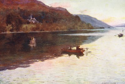 Lake District: Brantwood, Coniston Lake, Char-Fischen von Alfred Heaton Cooper