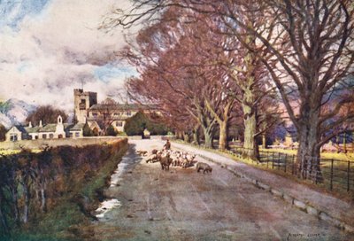 Lake District: Crosthwaite Kirche, Keswick von Alfred Heaton Cooper