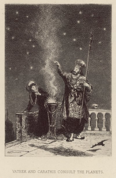 Vathek und Carathis konsultieren die Planeten von Alfred Holst Tourrier