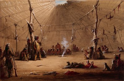 Indische Lodge von Alfred Jacob Miller