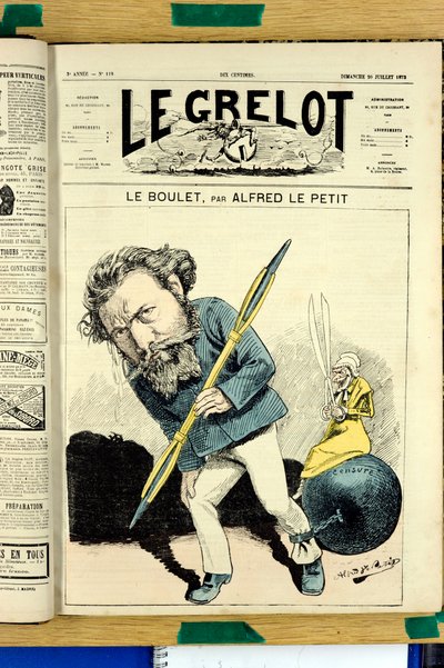 Titelblatt von „Le Grelot“, Nummer 119, Satirique en Colours von Alfred Le Petit
