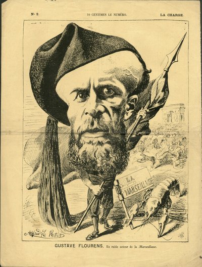 Illustration von Alfred Le Pete (1841-1909) in La Charge (1870), Nr. 2 - Flourens Emile von Alfred Le Petit