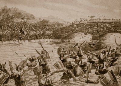 Die Schlacht von Maldon, 991, Illustration aus 